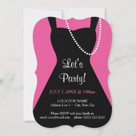 Little Black Dress-inbjudan | Bachelorette Party Inbjudningar