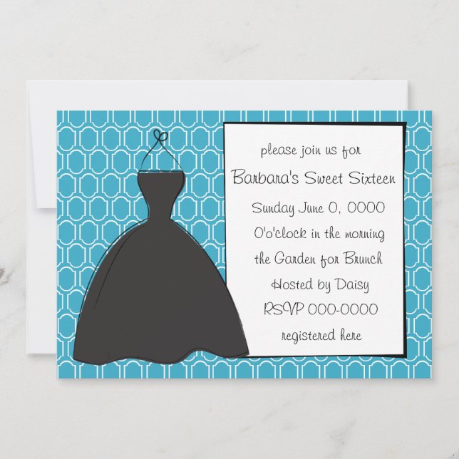 Little Black Dress Inbjudningar (Framsida)