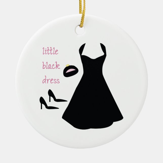 Little Black Dress Julgransprydnad Keramik (Framsidan)