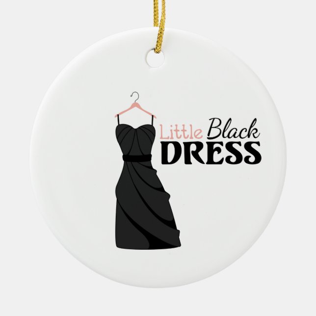 Little Black Dress Julgransprydnad Keramik (Framsidan)