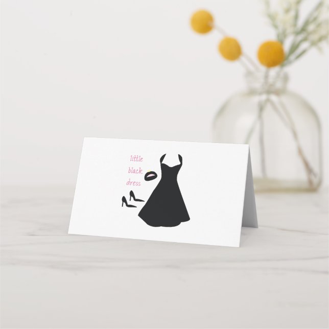 Little Black Dress Placeringskort (Framsida)