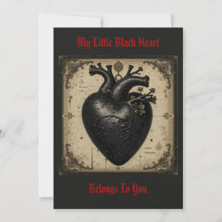 "Little Black Heart" - vykort
