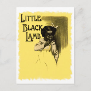 Little Black Lamb Vintage Black Americana Vykort