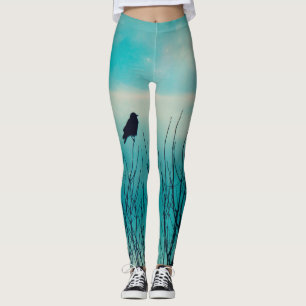 Little Blackbird och Soft Blå himmel Leggings