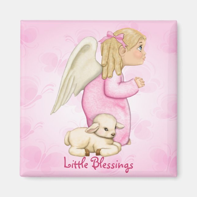 Little Blessings Angel Girl Magnet (Framsidan)