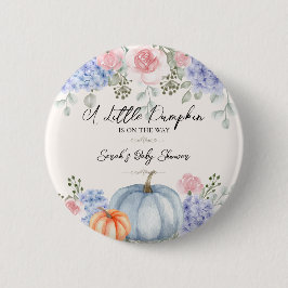 Little Blommigt Pumpkin Halloween Fall Baby Shower Knapp