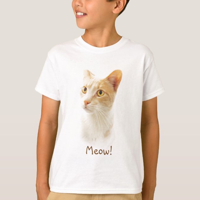 Little Blondie Cat Wonding T Shirt (Framsida)