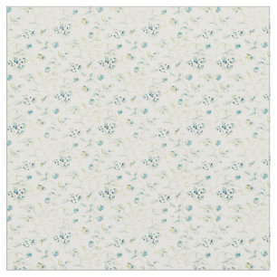 Little Blue and White Blommigt Tyg