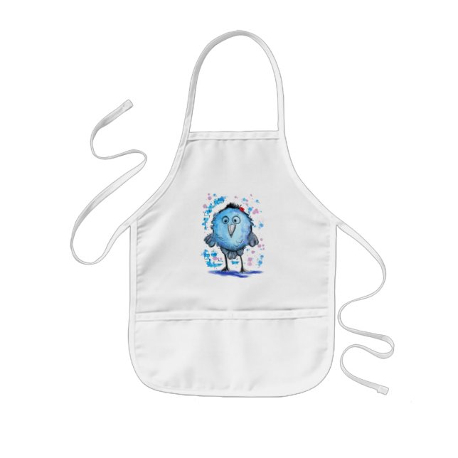 Little Blue Bird Kids' Apron Roligt Barnförkläde (Framsidan)