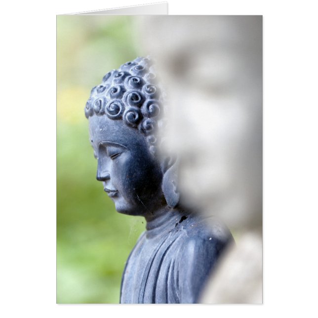 Little Blue Buddha Hälsningskort (Framsidan)