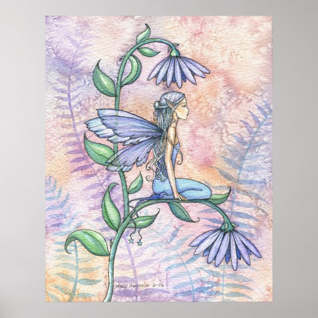 Little Blue Fairy Poster av Molly Harrison (Framsidan)