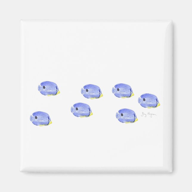 Little Blue Fish Magnet (Framsidan)