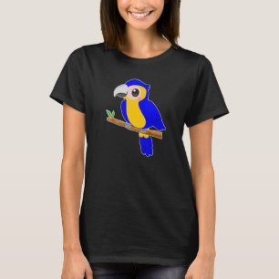 Little Blue Gult Ara Macaw Cute Baby Parrot Gir T Shirt