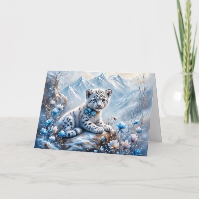Little Blue Ögon Card Kort (Framsida)