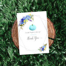 Little Blue Pumpkin Baby Shower Tack