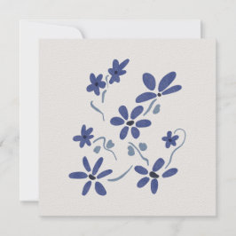 Little Blue Romantic Flowers