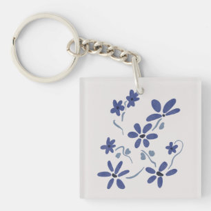 Little Blue Romantic Flowers