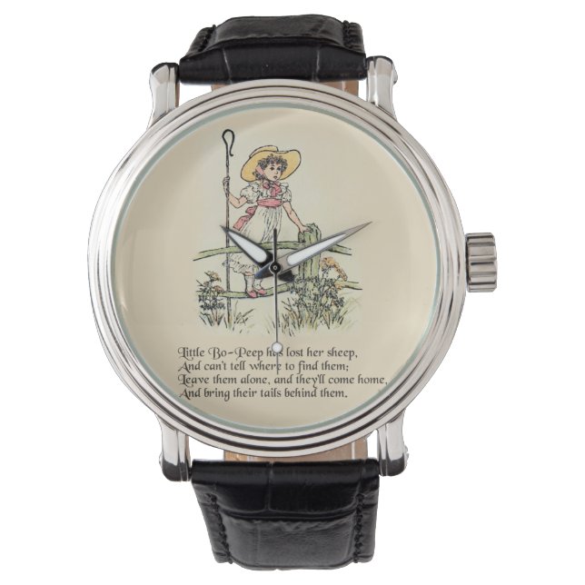 Little Bo-Peep: Classic Kate Greenaway Nursery Armbandsur (Framsida)