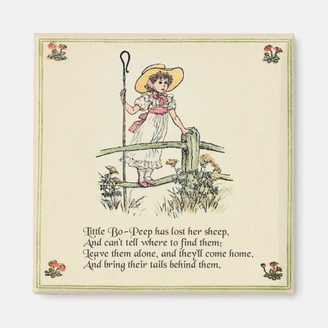 Little Bo-Peep: Classic Kate Greenaway Nursery Magnet (Framsidan)