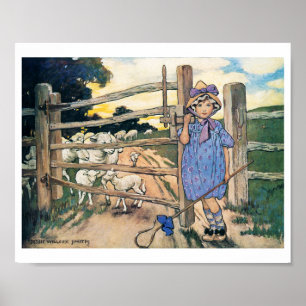 Little Bo-Peep Jessie Willcox Smith Poster