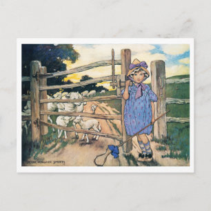 Little Bo-Peep, Jessie Willcox Smith Vykort