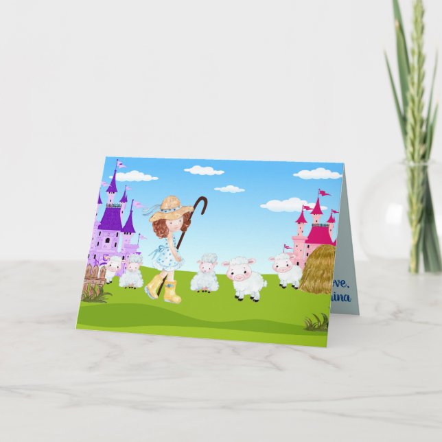 Little Bo Peep New Roligt Kids Fab Fantastisk Kort (Framsida)