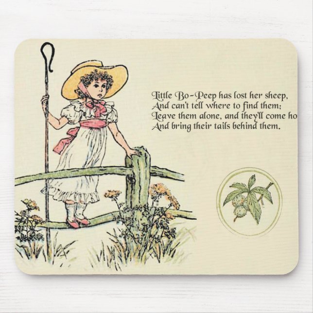 Little Bo Peep Nursery Rhyme Musmatta (Framsidan)