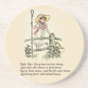 Little Bo Peep Nursery Rhyme Underlägg Sandsten