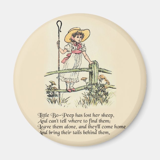 Little Bo Peep ramsa Magnet (Framsidan)