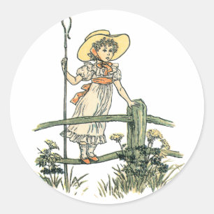 Little Bo Peep Runt Klistermärke
