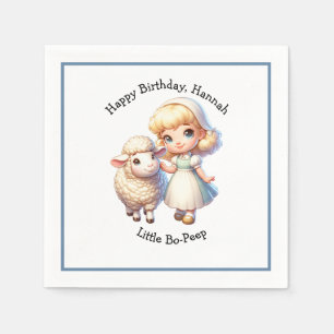 Little Bo-Peep & Sheep Nursery Rhyme Pappersservett