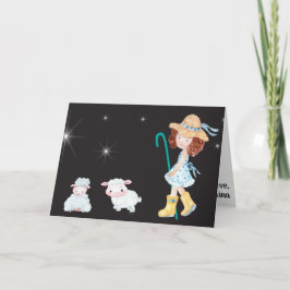 Little Bo Peep Star Nattscen Roligt Kids Fab Kort