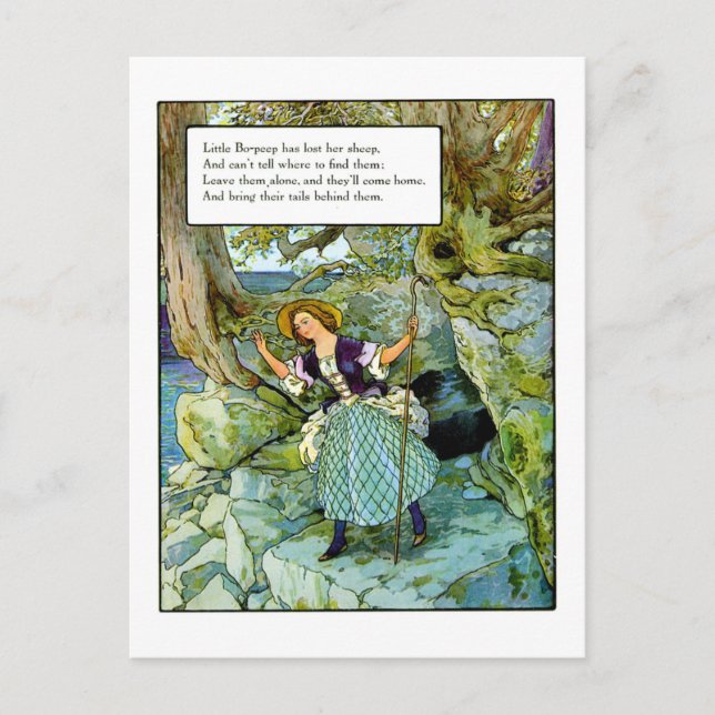 Little Bo-Peep Vykort (Framsida)