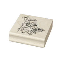Little Bo peepe Doll Girl mother goose art Stämpel