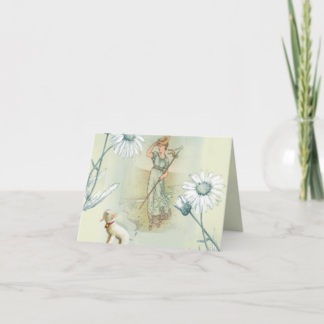 Little Bo PeepTack Tack Kort (Framsida)