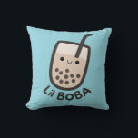 Little Boba Nursery Pillow Kudde<br><div class="desc">Cute boba-kudde för ditt lilla bubbelte baby</div>