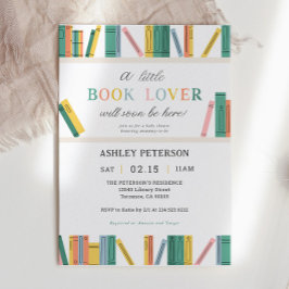 Little Bok Älskare Storybook Baby Shower Inbjudningar