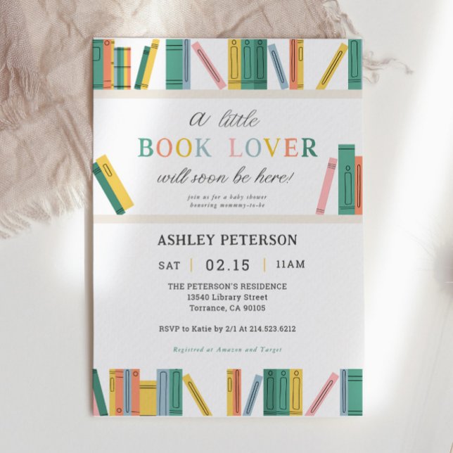 Little Bok Älskare Storybook Baby Shower Inbjudningar (Skapare uppladdad)