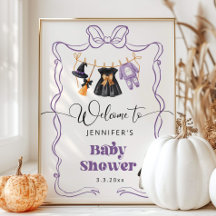 Little Boo är "due clothesline Baby Shower Välkomm