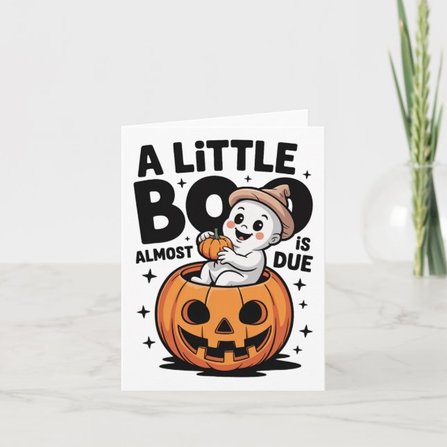 Little Boo är nästan på väg att bli Cute Halloween Kort (Framsida)