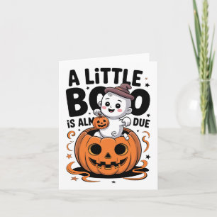 Little Boo är nästan på väg att bli Cute Halloween Kort