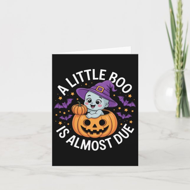 Little Boo är nästan på väg att bli Cute Halloween Kort (Framsida)