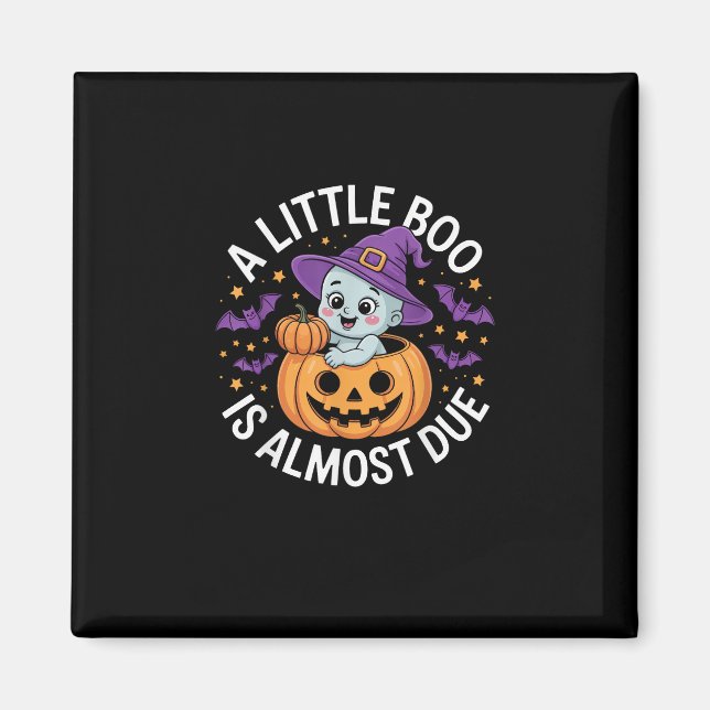 Little Boo är nästan på väg att bli Cute Halloween Magnet (Framsidan)