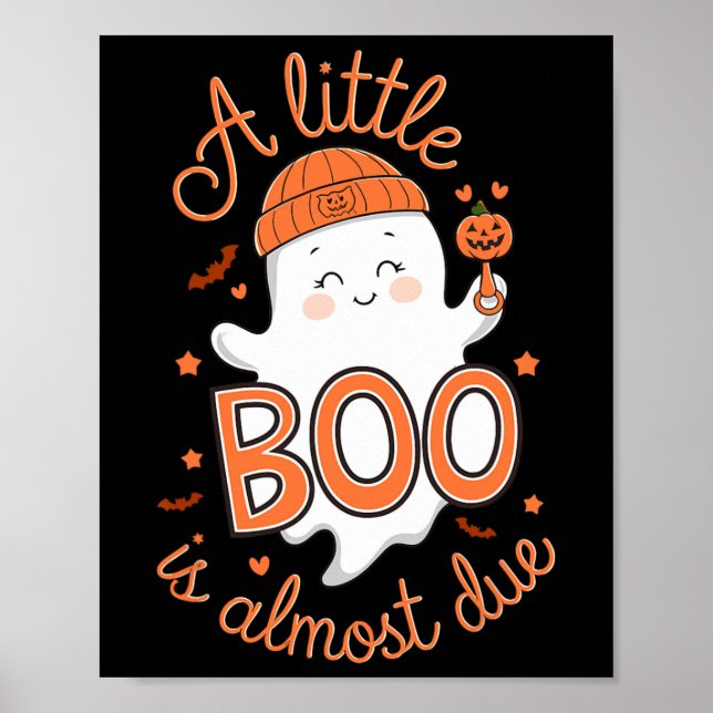 Little Boo är nästan på väg att bli Cute Halloween Poster (Framsidan)