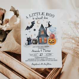 Little Boo är nästan på väg att bli Halloween Baby Inbjudningar