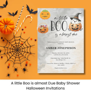Little Boo är nästan på väg att bli Halloween Baby Inbjudningar