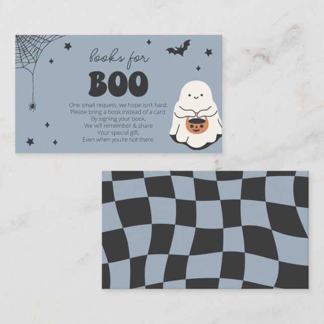 Little Boo är snart Bokar för Baby Card Tilläggskort (Fram/baksida)