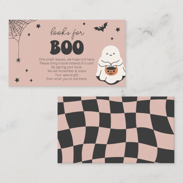 Little Boo är snart Bokar för Baby Card Tilläggskort (Fram/baksida)