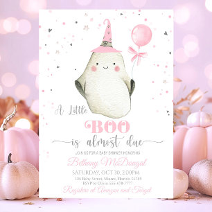 Little Boo är snart dags för babyduschen Inbjudningar