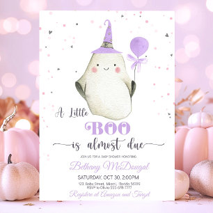 Little Boo är snart dags för babyduschen Inbjudningar